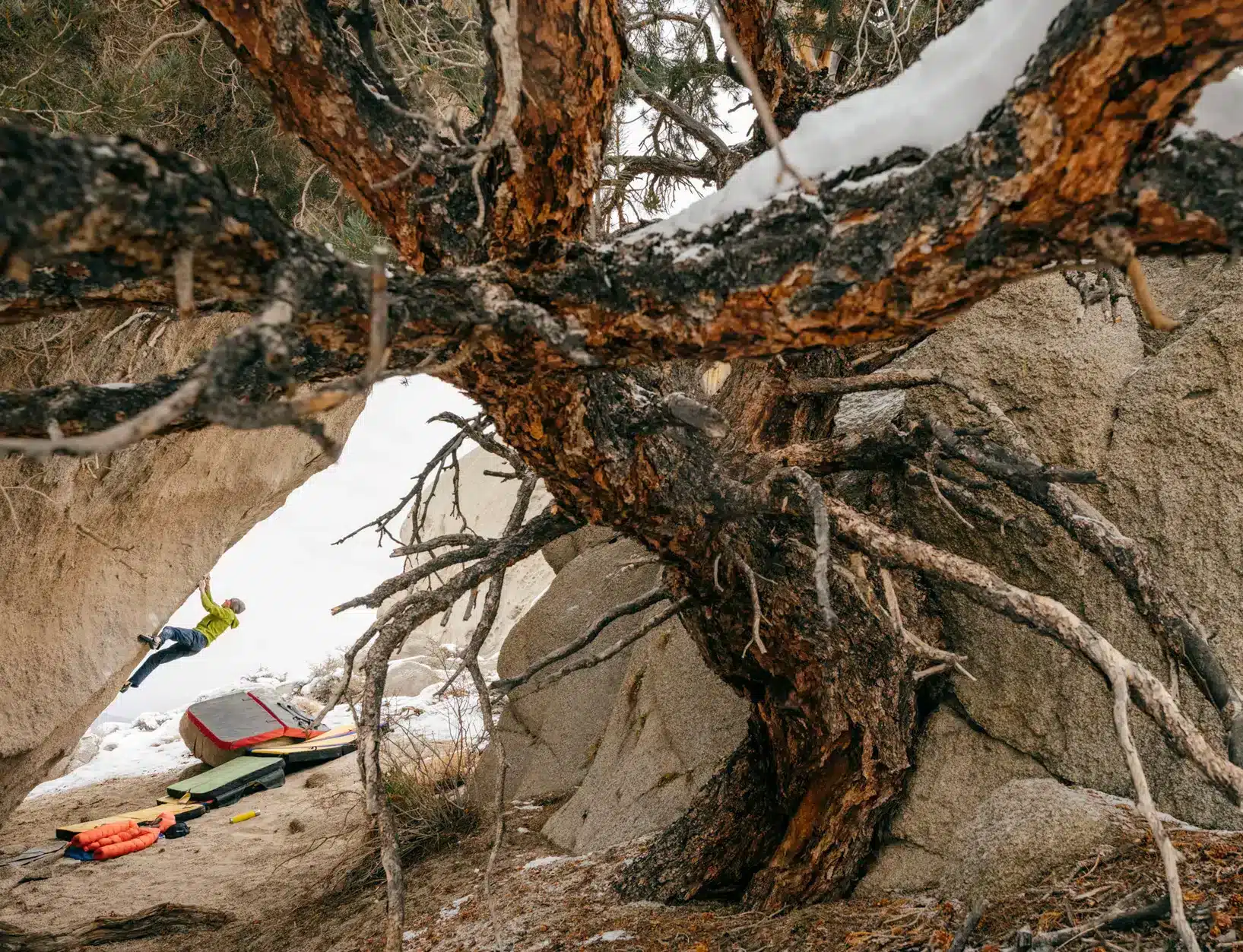 Alex Megos Butermilk, Bishop, USA. Photo Ken Etzel